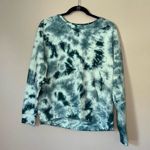 Athleta Sundown Sweatshirt in Surf Tie Dye